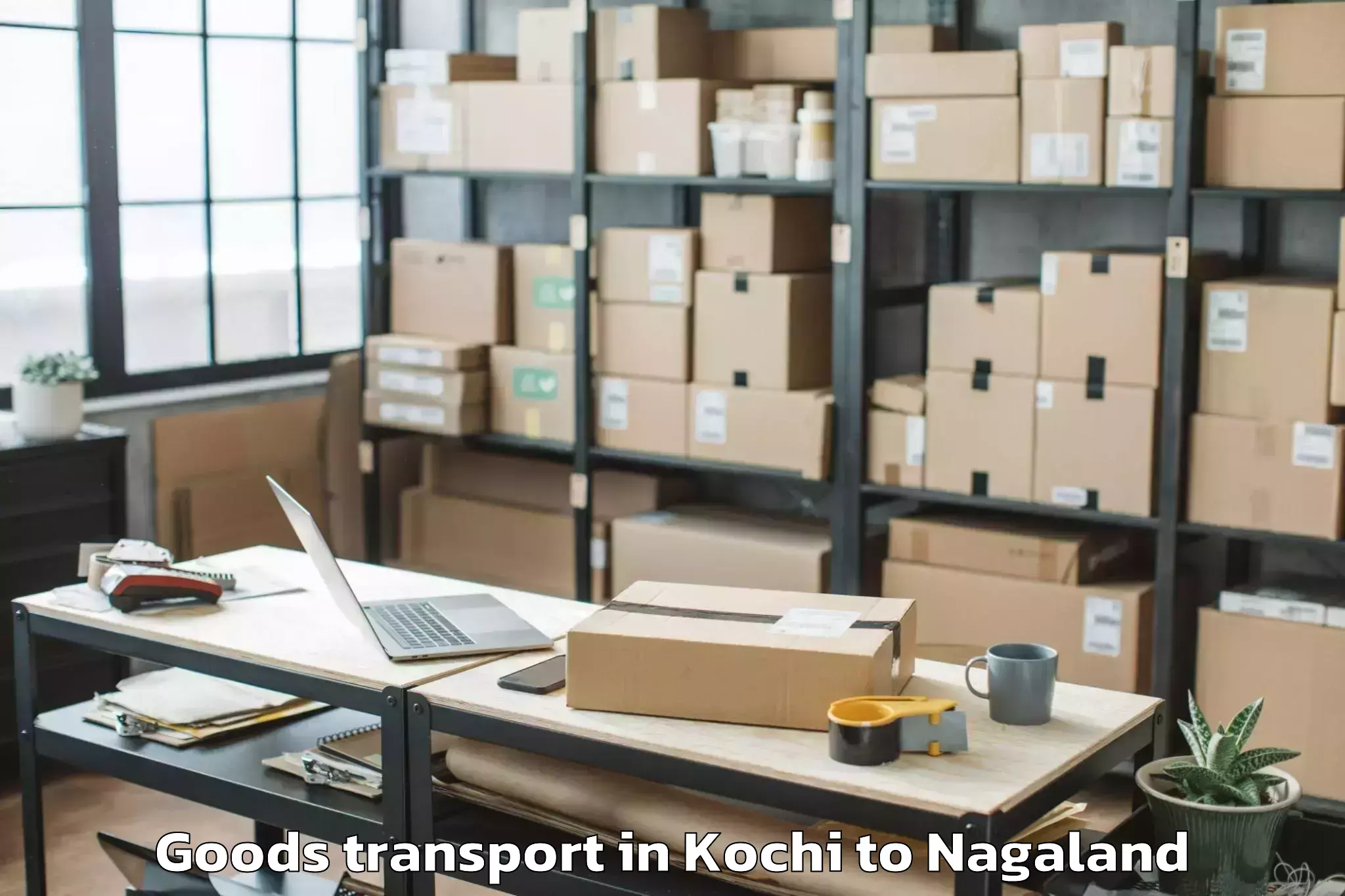 Book Kochi to Nihokhu Goods Transport Online